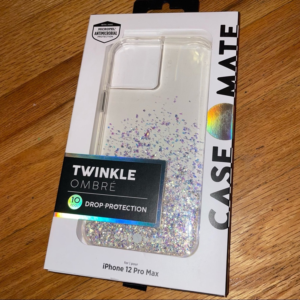 Case Mate 12 Pro Max Clear Glitter/Sparkle Ombré Case